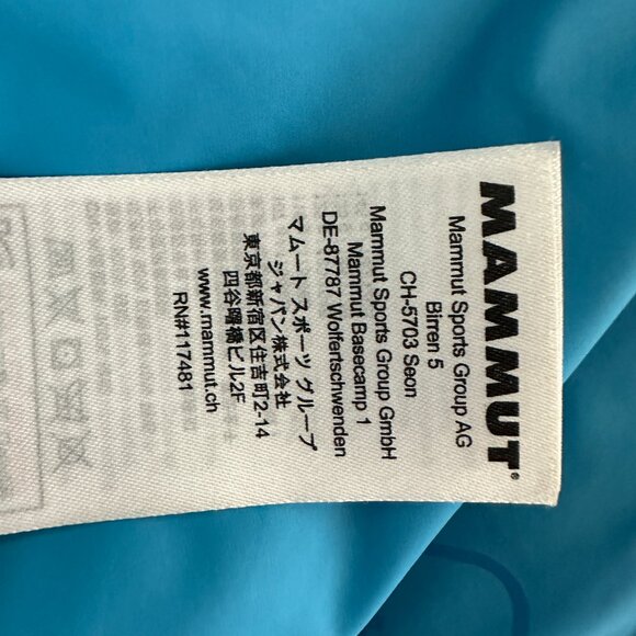 Mammut Biren 5 Down Jacket Mens Large Grey Light Blue Accent - Picture 5 of 5